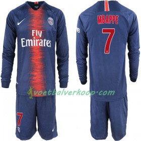 Paris Saint Germain Mbappe 7 Kind Thuistenue 2018/2019 Lange Mouw